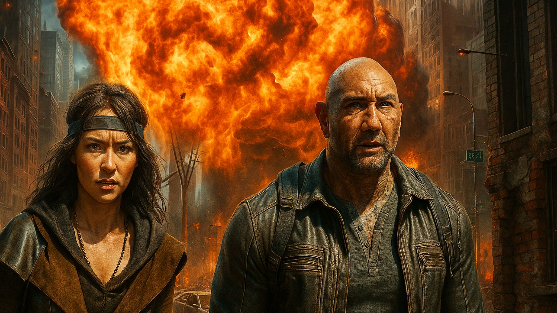 Trailer Afterburn Resmi Dirilis, Dave Bautista dan Samuel L. Jackson Berburu Harta Karun Setelah Kiamat